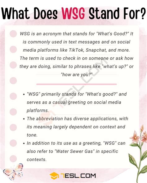 wsg meaning in text|WSG Meaning: What Does WSG Mean in Texting。